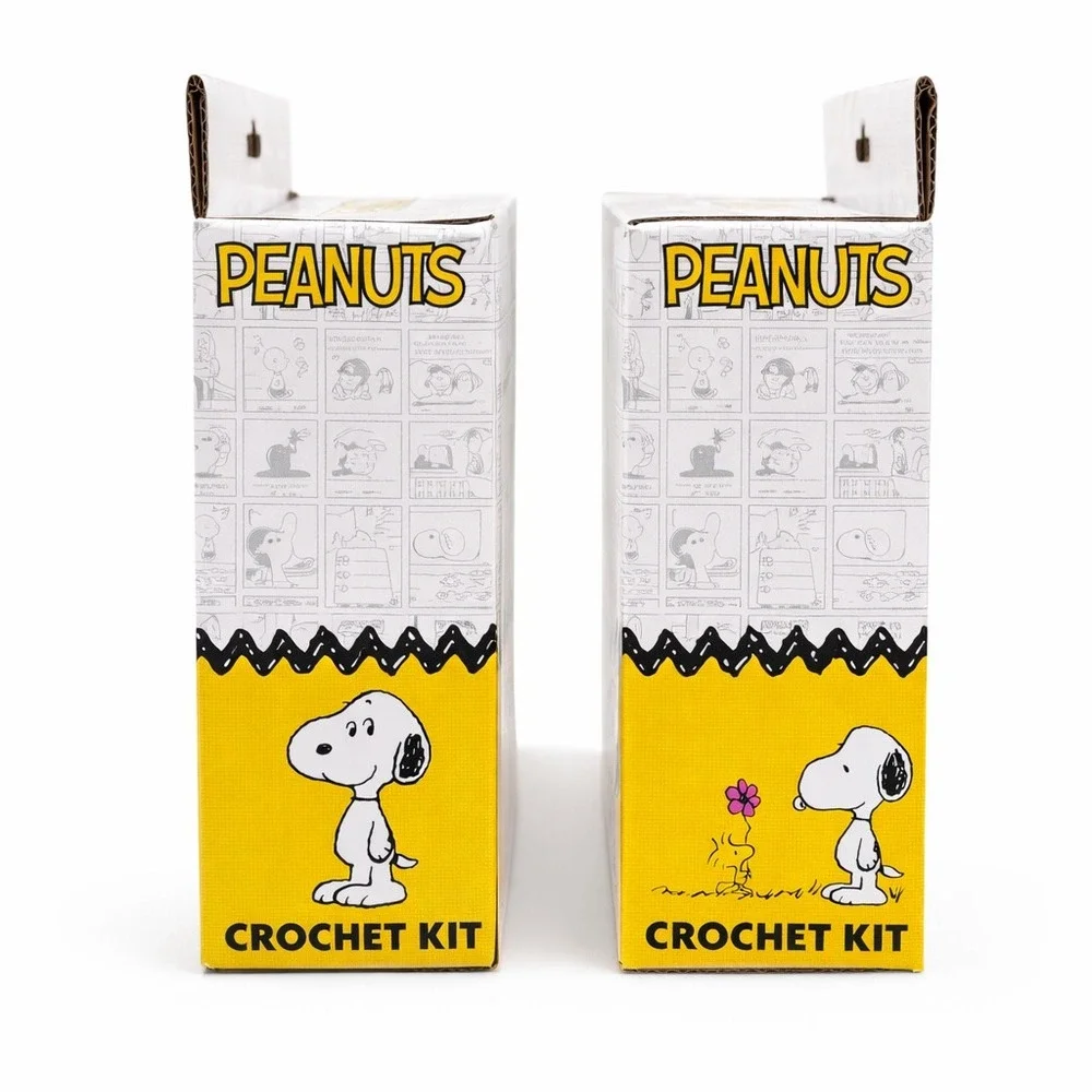 Peanuts Crochet Kit Bundle Snoopy Woodstock Beginner‎ Complete Gift Set NIB DIY